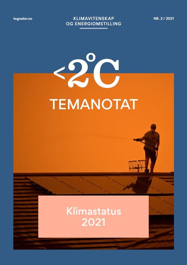 Forsiden av Klimastatus 2021