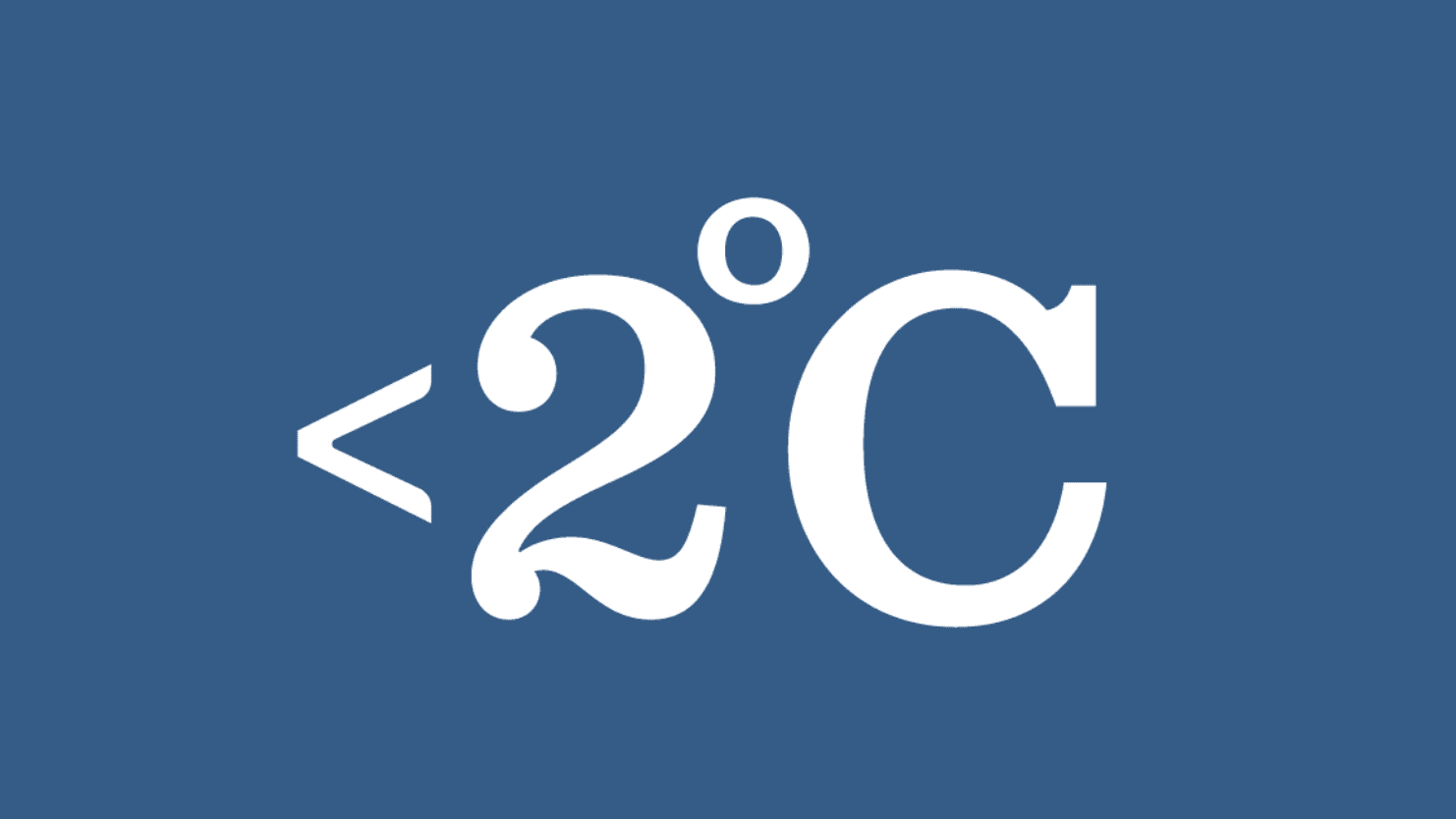 Temperaturen er under 2 grader celsius.