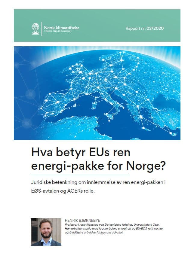 Forsiden av Hva betyr EUs ren energi-pakke for Norge?