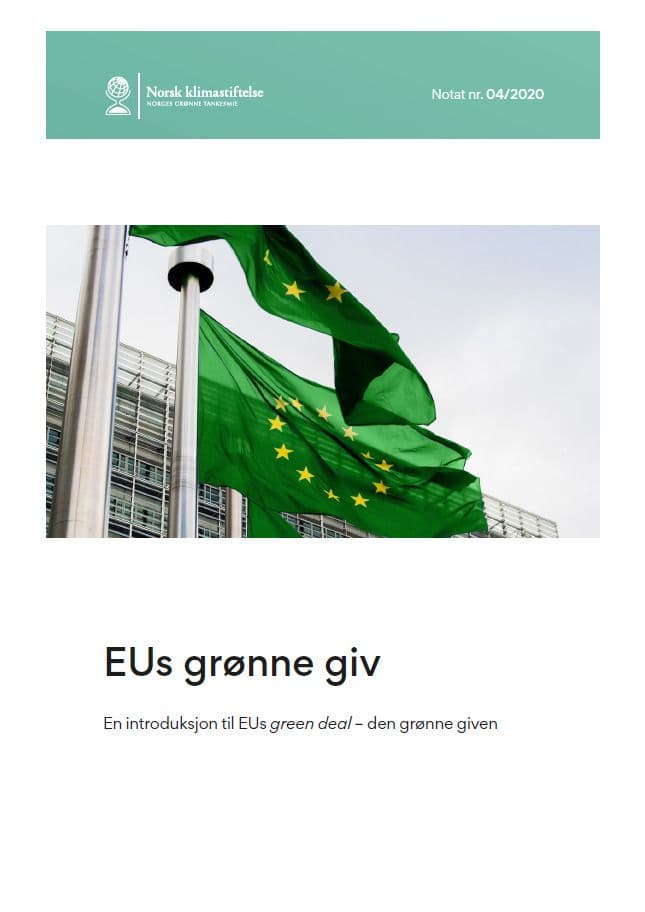 Forsiden av EUs grønne giv